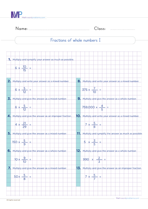 Multiply Fractions