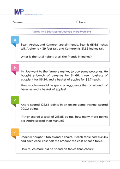 Math Word Problems For Grade 4 Worksheets Grade 4 Math Problem 