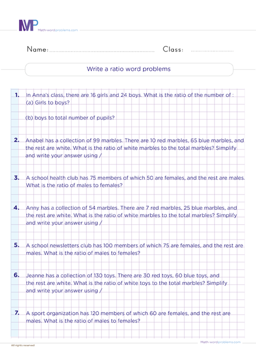 write-a-ratio-word-problems-6th-grade worksheet
