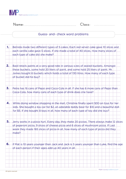 Solving And Estimation Worksheets