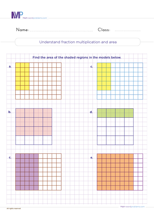 understand-fraction-multiplication-and-area worksheet